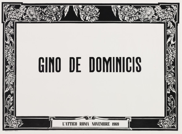 Gino De Dominicis, Manifesto Mortuario, EST. € 600 - € 800