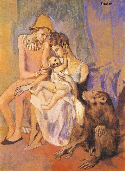 Picasso, Famiglia di acrobati con scimmia