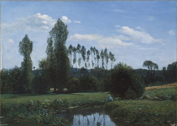 Claude Monet - Paesaggio nei  dintorni di Rouelles, 1858 Marunuma Art Park, Asaka