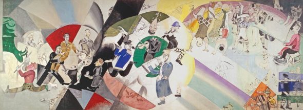Marc Chagall, Introduction to the Jewish Theatre, 1920, Tretyakov Gallery
