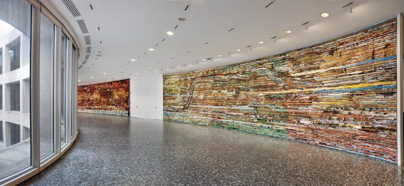 Mark Bradford: Pickett's Charge at the Hirshhorn Museum and Sculpture Garden, photo: Cathy Carver