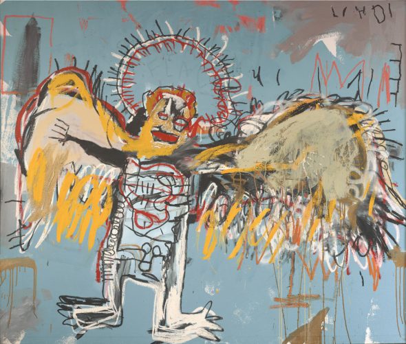 Jean Michel Basquiat, Fallen Angel, 1981. © The Estate of Jean Michel Basquiat / Adagp, Paris 2018