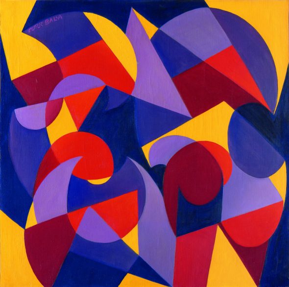 Giacomo Balla, Tick Tack N. 40, ca. 1929 , 77 x 77 cm 