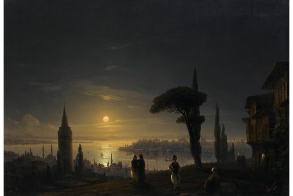 Ivan Aivazovsky, The Galata Tower by Moonlight