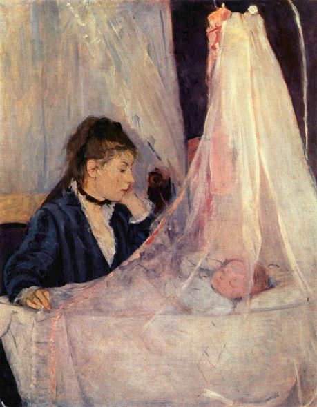 Berthe Morisot La culla (Le Berceau), 1872 Museo d'Orsay di Parigi.