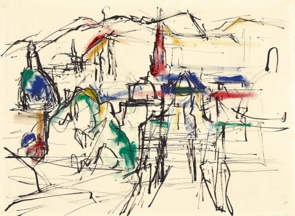 Gerhart Frankl - View on Vienna from Belvedere, 1948 Photo Johannes Stoll © Belvedere