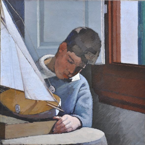 Oscar Ghiglia - Paulo con la barca. 1918