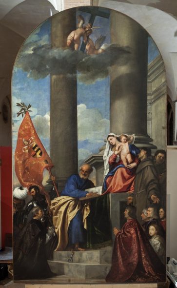 Tiziano, Pala Pesaro, Chiesa della Santa Maria Gloriosa dei Frari, Venezia