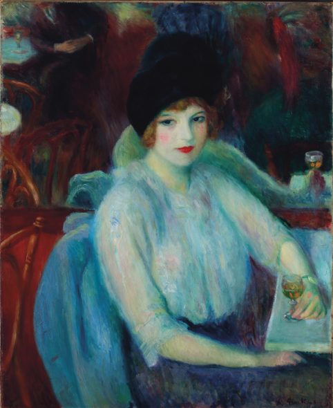 William James Glackens (1870-1938), Cafe Lafayette (Portrait of Kay Laurell), painted in 1914. Oil on canvas. 32 x 26 in (81.3 x 66 cm). Offered in An American Place: The Barney A. Ebsworth Collection Evening Sale, November 2018
