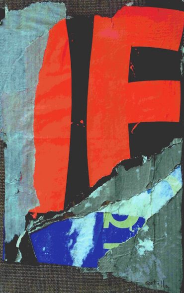 Mimmo Rotella; E Rosso; Novecento