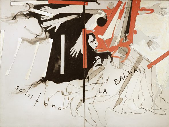Mario Schifano (1934–1998) A la Balla, 1965, smalto e grafite su tela, dittico 152,5 x 203,5 cm € 150.000 – 250.000