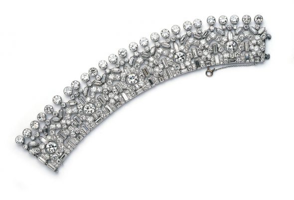 Van Cleef & Arpels Bracciale, 1928 Platino, diamanti Collezione Van Cleef & Arpels Credito fotografico: Van Cleef & Arpels’ private collection