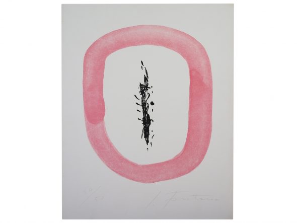 34 Lucio Fontana (1899-1968) Six contes de La Fontaine 1964 libro contenente sei illustrazioni firmate in lastra, es 150/150, corredato di una foto-litografia firmata e numerata, difetto alla sovraccoperta verde cm 48,8x34,3 Per ragioni a noi ignote la tiratura della foto-litografia è stata modificata Edizioni del Cinquale, Milano: 1964 stima in catalogo € 800/1.000 aggiudicazione € 1.875,00