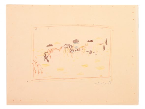 70 Anton Zoran Music (1909-2005) Cavallini 1952 pastello su carta, firmato e datato, ingiallimento del foglio cm 22,3x28,6 stima in catalogo € 800/1.000 aggiudicazione € 2.000,00