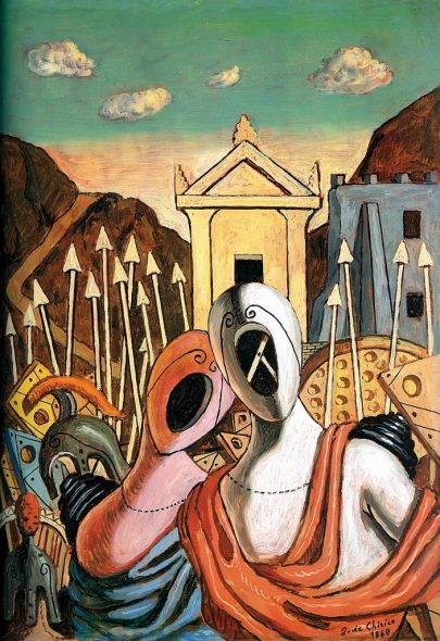 De Chirico. Ettore e Andromaca davanti a Troia, 1968