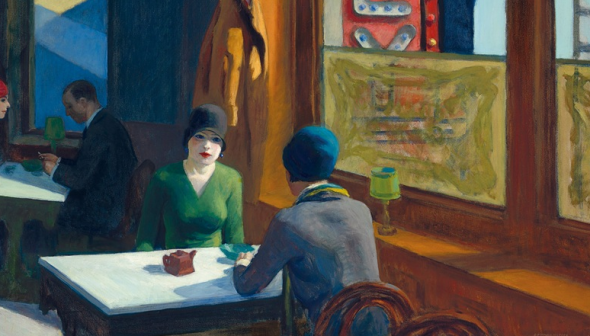 Edward Hopper, Chop Suey, 1929, un lotto dell'asta della Barney A. Ebsworth Collection (particolare)