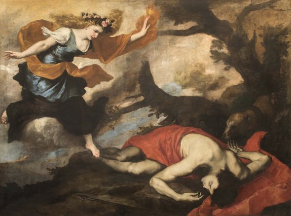 Jusepe de Ribera (Xàtiva 1591 – Napoli 1652) Venere scopre il corpo di Adone firmato e datato 1637 olio su tela Roma, Gallerie Nazionali d ’ Arte Antica