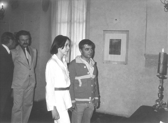 Helena Kontova e Giancarlo Politi al loro matrimonio a Roztoky, Praga. 29 aprile 1977