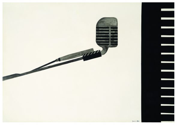 Alighiero BoettiSenza titolo, 1965China e china acquerellata su carta, 79.9 x 99.9 cm