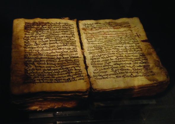 Il codice siriaco esposto nel Museo Gregory Sinaite