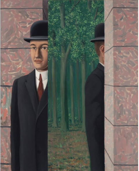 René Magritte, 'Le Lieu Commun', 1964. Olio su tela, 39 ⅜ x 31 ⅞ in. (100 x 81 cm.). Stima: £ 15.000.000-25.000.000
