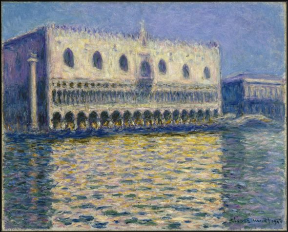 Claude Monet (French, 1840-1926). The Doge's Palace (Le Palais ducal), 1908. Oil on canvas, 32 x 39 in. (81.3 x 99.1 cm). Brooklyn Museum, Gift of A. Augustus Healy, 20.634 (Photo: Brooklyn Museum