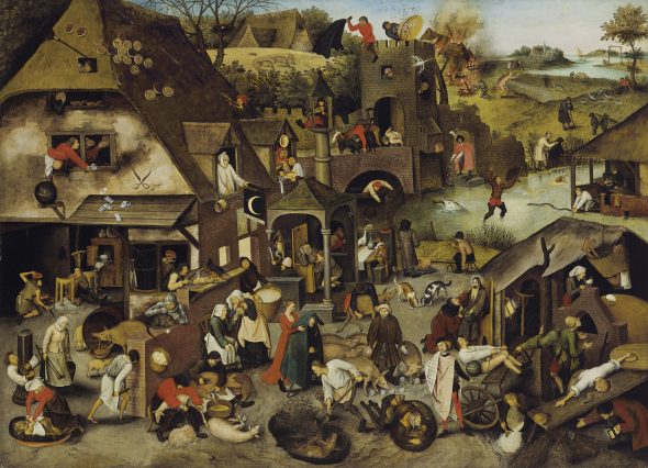 Pieter Brueghel, the Younger (Brussels 1564/5-1637/8 Antwerp) The Netherlandish Proverbs Estimate GBP 3,500,000 - GBP 5,500,000 Photo: Christie's