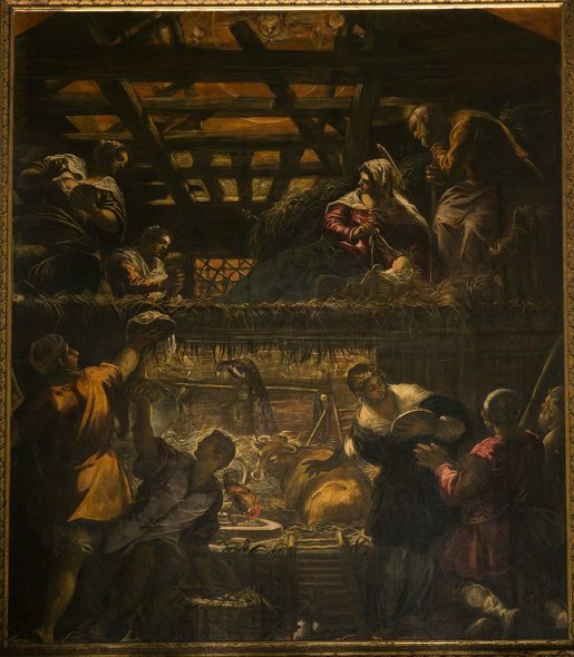Tintoretto, Adorazione dei Pastori, Sala capitolare, venezia