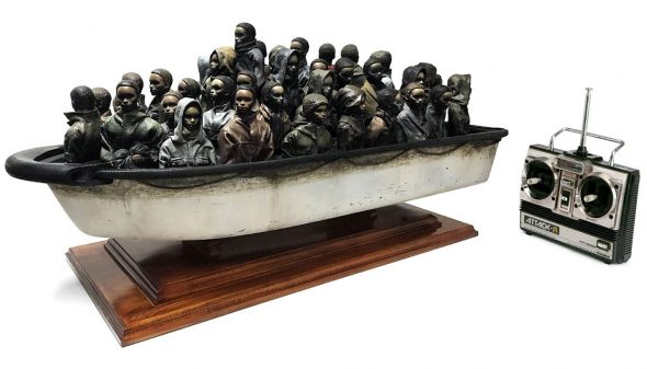 barca giocatolo radiocomandata di Banksy