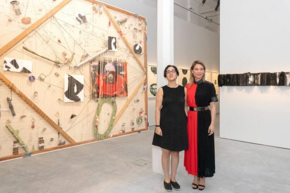 Lucy Liu and Shubigi Rao at “Unhomed Belongings.” Photo courtesy of the National Museum of Singapore.