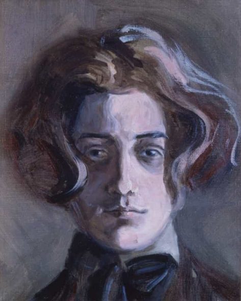 Egon Schiele, Self portrait with long hair, 1907