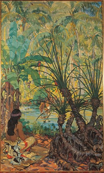 Mary Swanzy - Scena samoana, 1924 AIB Art Collection, Crawford Art Gallery
