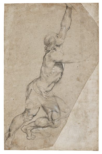 Peter Paul Rubens - Nude Study of Young Man with Raised Arms - est $2.500.000-3.500.000