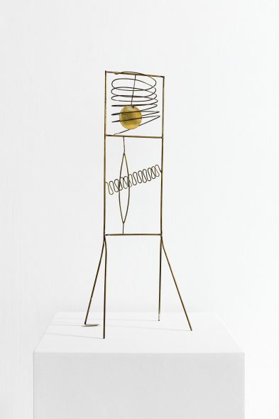 FAUSTO MELOTTI I Magnifici Sette, 1973 - 1984 ottone, 49 × 12 × 13 cm