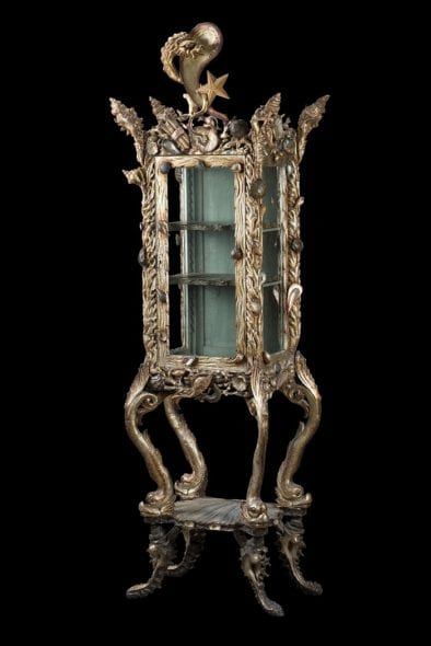Vetrina in stile grotto. Veneto, seconda metà del secolo XIX. Stima 10.000-12.000 €