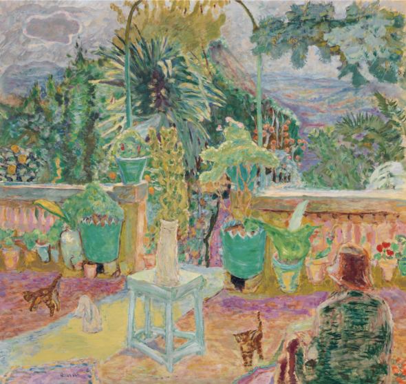 Pierre Bonnard (1867-1947), La Terrasse or Une terrasse à Grasse, 1912. Oil on canvas. 49¼ x 52⅞ in (125.3 x 134.4 cm). Estimate: $6,000,000-9,000,000. Offered in the Impressionist and Modern Art Evening Sale in on 13 May at Christie’s in New York