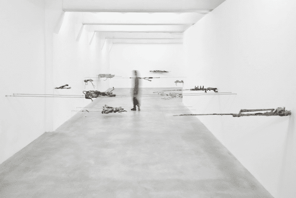 Giulia Cenci, ground-ground, 2017, exhibition view, SpazioA, Pistoia