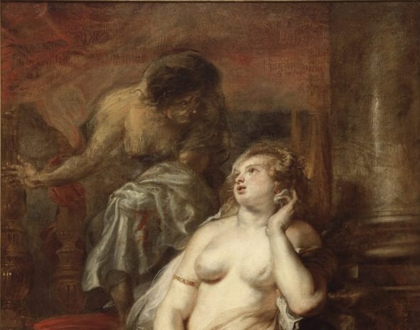 Peter Paul Rubens, dettaglio di Deyanira tentata dalla Furia