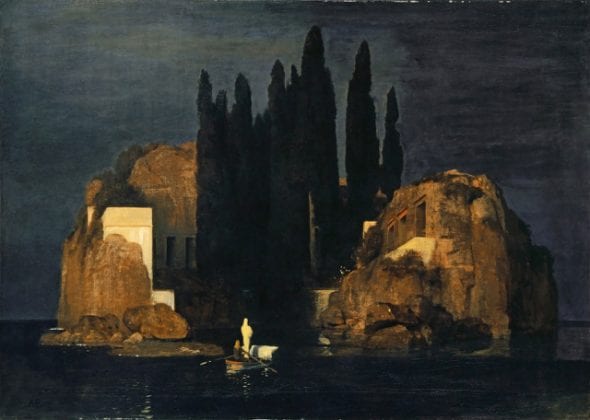 Arnold Böcklin; Die Toteninsel (Erste Fassung); 1880