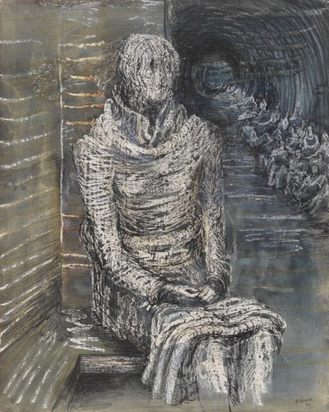 Henry Moore, Woman Seated in the Underground
