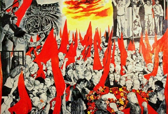 Renato Guttuso, I funerali di Togliatti