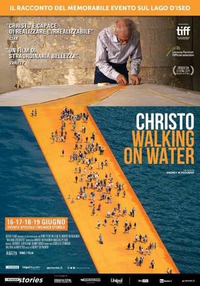 CHRISTO – WALKING ON WATER Il documentario sulla realizzazione della grande opera sul lago d’Iseo