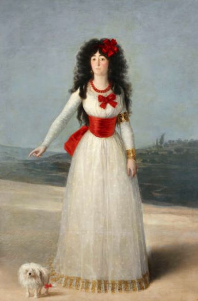 Francisco de Goya, Doña María del Pilar Teresa Cayetana de Silva Álvarez de Toledo, XIII duquesa de Alba