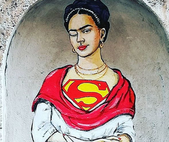 Frida kahlo come un'eroina dei fumetti