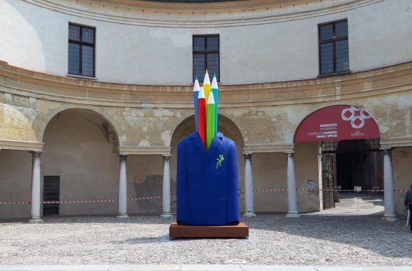 L'Artista invisibile, Lucio e Peppe Perone, Mantova, Scultura in Piazza 2019 - Ph. courtesy gli artisti