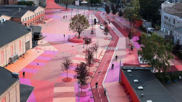 Superkilen. Courtesy VisitCopenhagen. Photo Iwan_Baan