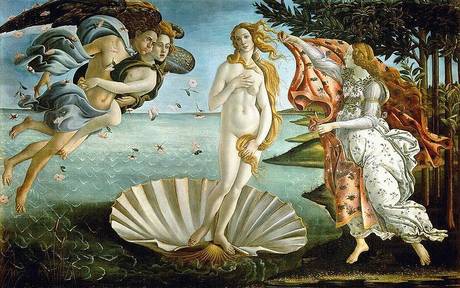 Sandro Botticelli, Nascita di Venere. Galleria degli Uffizi, Firenze