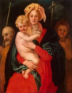 Pontormo - Sacra Famiglia con san Giovannino, 1522-1524