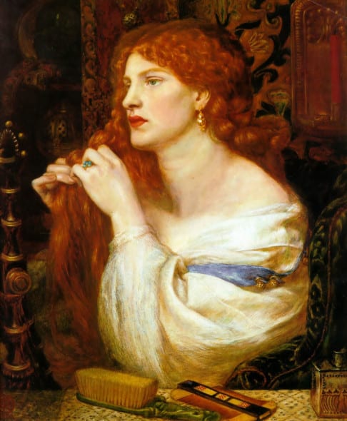 Aurelia ( L'Amante di Fazio) 1863-73 Dante Gabriel Rossetti,Acquistato nel 1916 attraverso l'Art Fund con il sostegno di Sir Arthur Du Cross e di Sir Otto Beit - Tate, London 2014