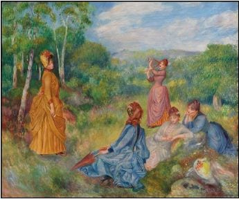 Pierre-Auguste Renoir, Femmes jouant au volant 1887 Stima: $10-15 milioni